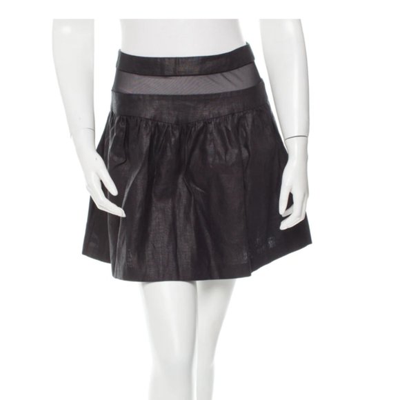 Nomia Dresses & Skirts - NOMIA Mesh-Paneled Mini Skirt